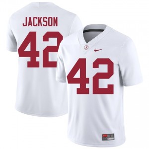 Ben Jackson #42 White Men Stitched Jersey | Iconic Alabama College Football Gear 22319447