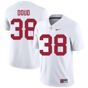 Blake Doud #38 White Men Stitched Jersey | Premium Alabama NCAA Football Gear 80101382