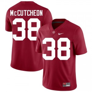 Crimson #38 Brody McCutcheon Men Embroidery Jersey | Alabama Exclusive College Football Edition 17543964