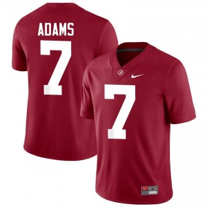 Crimson #7 Cole Adams Men Embroidery Jersey | Roll Tide Genuine College Football Edition 38805893