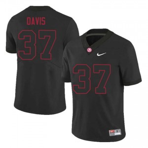 Bama Cole Davis #37 Black Men NCAA Jersey | Pro Cut Stitch Football Uniform 38405934