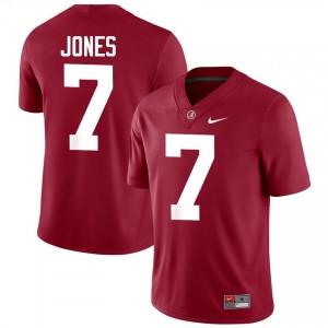 Crimson #7 DaShawn Jones Men Embroidery Jersey | Alabama Alumni High School Football Edition 87930161