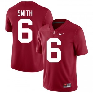 Crimson #6 DeVonta Smith Men Embroidery Jersey | Alabama Pro Cut NCAA Football Edition 38542544