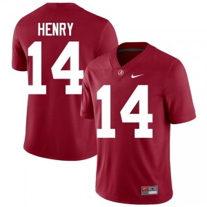 Crimson #14 Fatutoa Henry Men Embroidery Jersey | Bama Pro-Grade University Football Edition 21721414