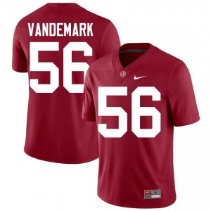 Crimson #56 Geno VanDeMark Men Embroidery Jersey | Alabama Crimson Tide Durable University Football Edition 21823632