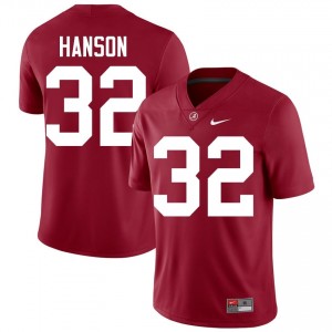 Crimson #32 Griffin Hanson Men Embroidery Jersey | Alabama Officially Licensed High School Football Edition 95965140