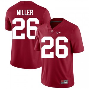 Crimson #26 Jam Miller Men Embroidery Jersey | Alabama Premium NCAA Football Edition 56475434