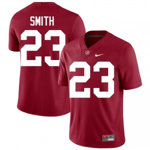 Crimson #23 James Smith Men Embroidery Jersey | Bama Pro Cut NCAA Football Edition 45080227