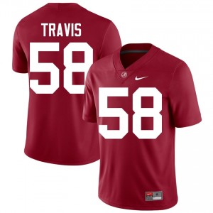Crimson #58 Jamison Travis Men Embroidery Jersey | Crimson Tide Gameday College Football Edition 69159712
