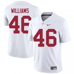 Jay Williams #46 White Men Stitched Jersey | Licensed Alabama Crimson Tide Player Football Gear 26733198