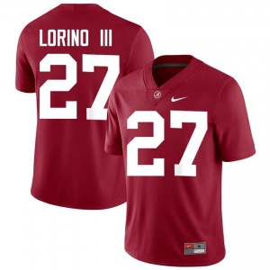 Crimson #27 Michael Lorino III Men Embroidery Jersey | Alabama Crimson Tide Fresh Player Football Edition 73903926