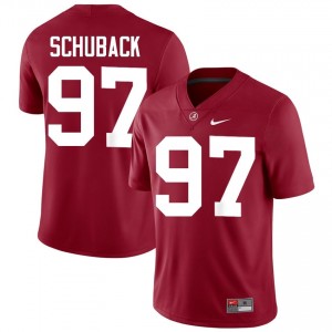 Crimson #97 Reid Schuback Men Embroidery Jersey | Alabama Crimson Tide Officially Licensed High School Football Edition 66189134
