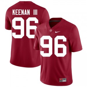 Crimson #96 Tim Keenan III Men Embroidery Jersey | Alabama Crimson Tide Premium NCAA Football Edition 77712923