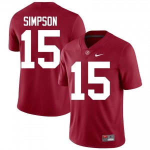 Crimson #15 Ty Simpson Men Embroidery Jersey | Alabama Crimson Tide Exclusive College Football Edition 59472955