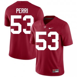 Crimson #53 Vito Perri Men Embroidery Jersey | Roll Tide Limited High School Football Edition 13526287