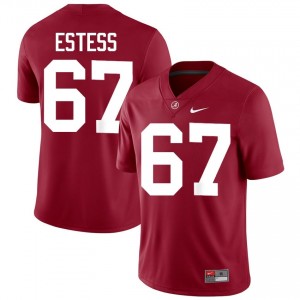 Crimson #67 Wade Estess Men Embroidery Jersey | Alabama Crimson Tide Exclusive College Football Edition 53814973