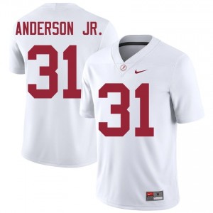 Will Anderson Jr. #31 White Men Stitched Jersey | Durable Alabama Crimson Tide University Football Gear 57072334