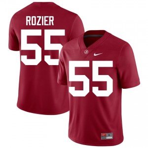 Crimson #55 Alex Rozier Men Embroidery Jersey | Alabama Crimson Tide Fresh Player Football Edition 93365454