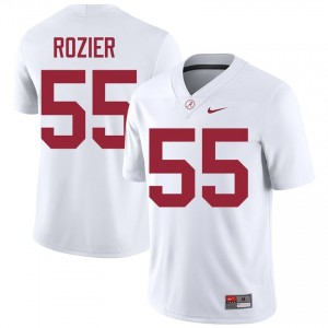 Alex Rozier #55 White Men Stitched Jersey | Officially Licensed Alabama High School Football Gear 30241815