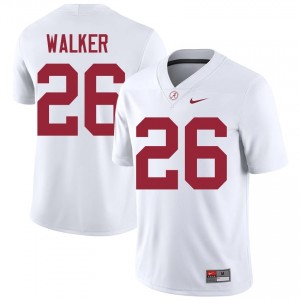 Aubrey Walker #26 White Men Stitched Jersey | Limited Roll Tide High School Football Gear 14253984
