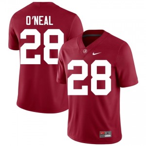Crimson #28 Carmelo O'Neal Men Embroidery Jersey | Alabama Crimson Tide Fresh Player Football Edition 14846921