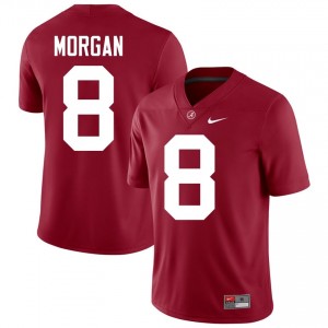 Crimson #8 Cederian Morgan Men Embroidery Jersey | Roll Tide Limited High School Football Edition 57220124