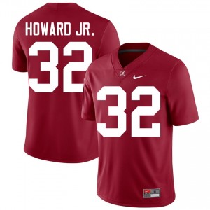Crimson #32 Corey Howard Jr. Men Embroidery Jersey | Alabama Authentic Player Football Edition 52674142