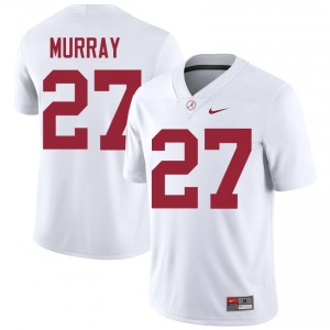 Elijah Murray #27 White Men Stitched Jersey | Premium Crimson Tide NCAA Football Gear 74536538