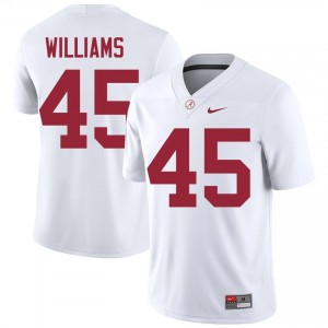Jay Williams #45 White Men Stitched Jersey | Classic Roll Tide Player Football Gear 15607258