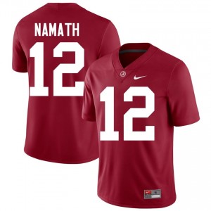 Crimson #12 Joe Namath Men Embroidery Jersey | Alabama Crimson Tide Licensed Player Football Edition 54350144