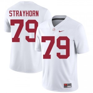 Kaden Strayhorn #79 White Men Stitched Jersey | Classic Roll Tide Player Football Gear 67175031