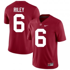 Crimson #6 Kevin Riley Men Embroidery Jersey | Alabama Iconic College Football Edition 50987335