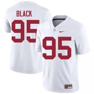 Leslie Black #95 White Men Stitched Jersey | Iconic Alabama College Football Gear 67800852