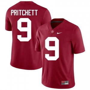 Crimson #9 Marshall Pritchett Men Embroidery Jersey | Alabama Crimson Tide Premium NCAA Football Edition 94556459