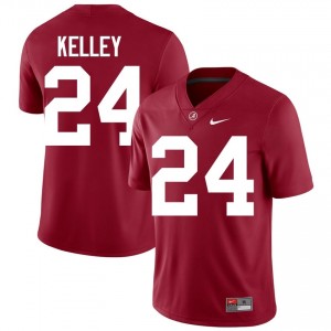 Crimson #24 Rihyael Kelley Men Embroidery Jersey | Roll Tide Classic Player Football Edition 37501001
