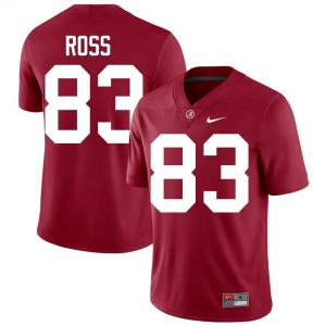 Crimson #83 Warner Ross Men Embroidery Jersey | Roll Tide Official University Football Edition 23754016