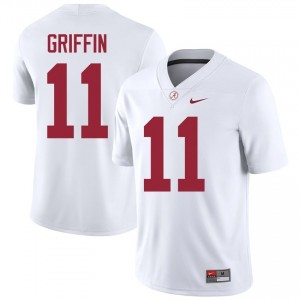 Xavier Griffin #11 White Men Stitched Jersey | Classic Roll Tide Player Football Gear 16497242