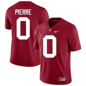Crimson #0 Yhonzae Pierre Men Embroidery Jersey | Crimson Tide Fresh Player Football Edition 68850807