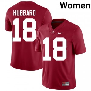 Crimson #18 Bray Hubbard Women Embroidery Jersey | Roll Tide Limited High School Football Edition 58117778