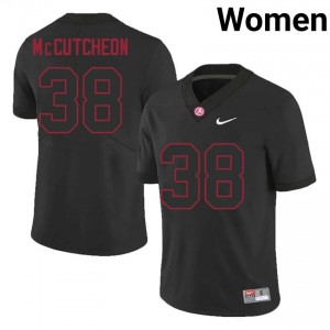 Alabama Brody McCutcheon #38 Black Women College Jersey | Iconic Stitch Football Uniform 71143607