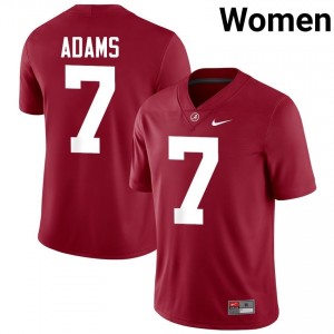 Crimson #7 Cole Adams Women Embroidery Jersey | Bama Alumni High School Football Edition 94190644