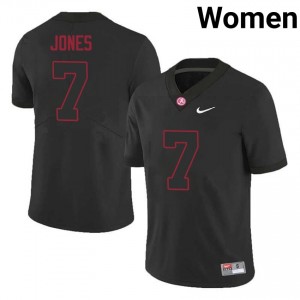 Roll Tide DaShawn Jones #7 Black Women High School Jersey | Limited Swen Football Uniform 40233999