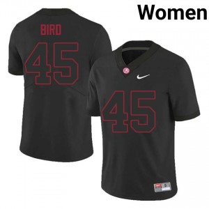 Roll Tide David Bird #45 Black Women High School Jersey | Limited Swen Football Uniform 77066304