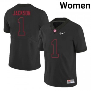 Bama Domani Jackson #1 Black Women University Jersey | Pro-Grade Stitch Football Uniform 21892420