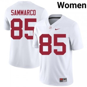 Jack Sammarco #85 White Women Stitched Jersey | Licensed Alabama Player Football Gear 10974874