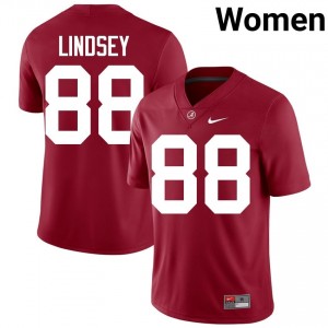 Crimson #88 Jay Lindsey Women Embroidery Jersey | Alabama Alumni High School Football Edition 27005938