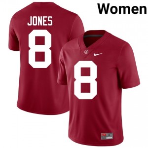 Crimson #8 Julio Jones Women Embroidery Jersey | Alabama Crimson Tide Gameday College Football Edition 11381213