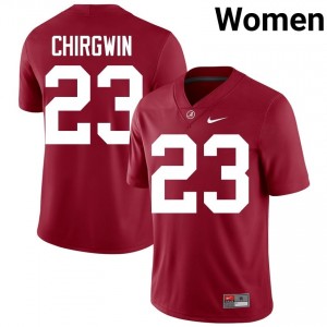 Crimson #23 MJ Chirgwin Women Embroidery Jersey | Alabama Crimson Tide Exclusive College Football Edition 17513156