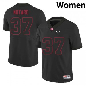 Alabama Peter Notaro #37 Black Women University Jersey | Durable Swen Football Uniform 29985123