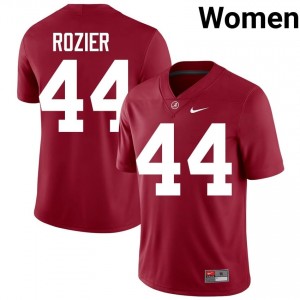 Crimson #44 Alex Rozier Women Embroidery Jersey | Roll Tide Essential NCAA Football Edition 49703657
